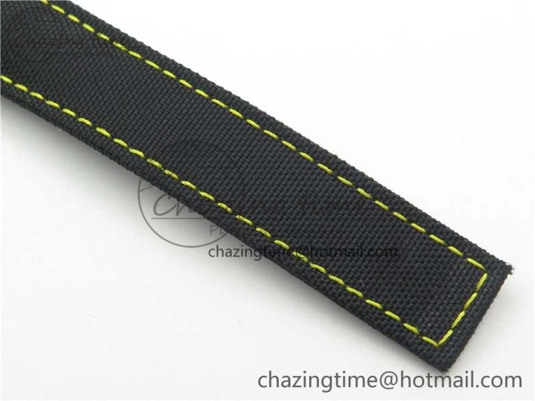 Aquaracer Calibre 5 Yellow Carbon TBF 1:1 Best Edition Carbon Dial on Nylon Strap A2824
