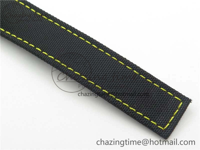 Aquaracer Calibre 5 Yellow Carbon TBF 1:1 Best Edition Carbon Dial on Nylon Strap A2824
