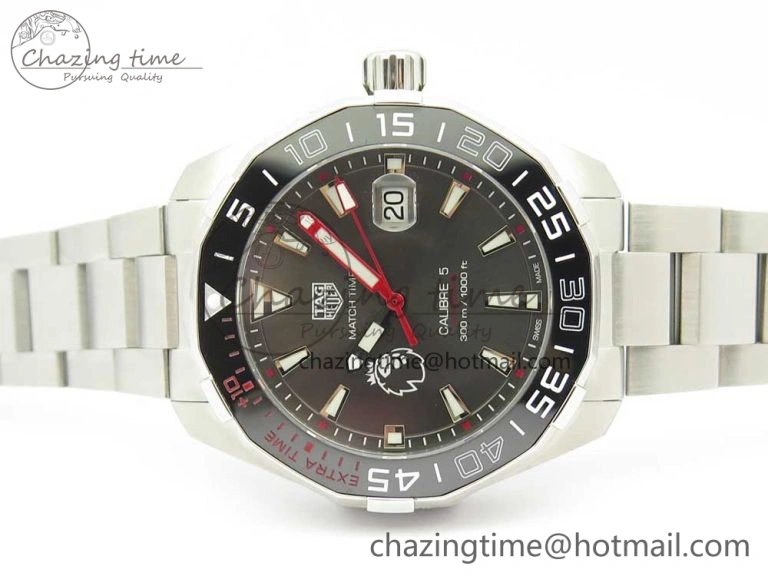 Aquaracer English Premier League Limited 43mm SS GSF 1:1 Best Edition Gray Dial on SS Bracelet A2824