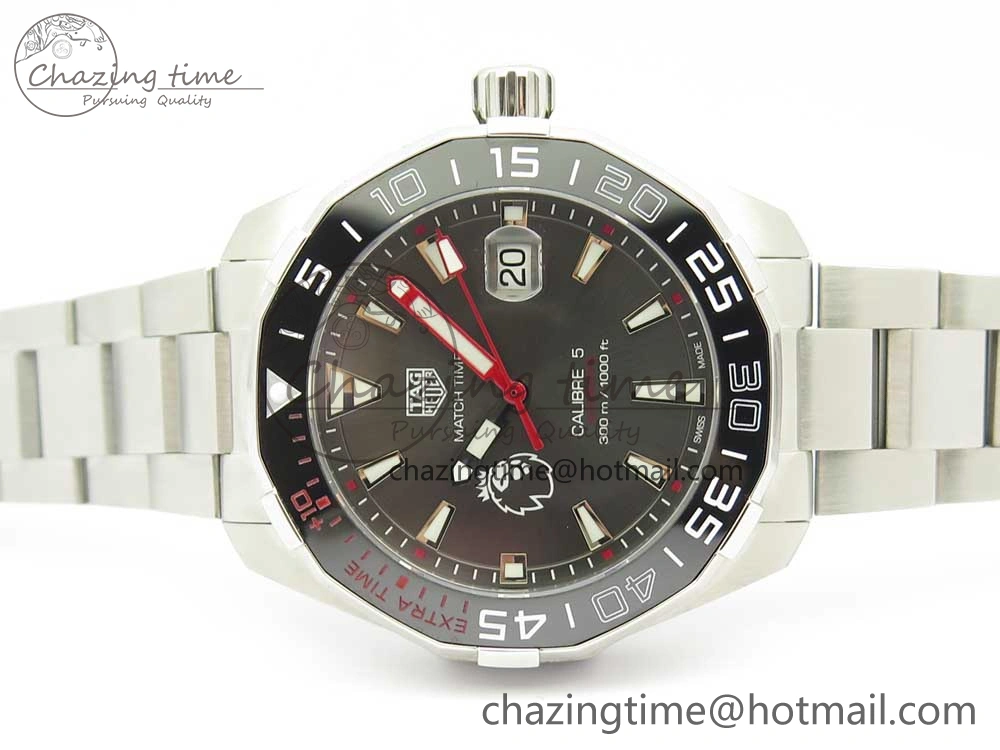Aquaracer English Premier League Limited 43mm SS GSF 1:1 Best Edition Gray Dial on SS Bracelet A2824