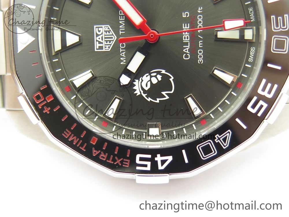 Aquaracer English Premier League Limited 43mm SS GSF 1:1 Best Edition Gray Dial on SS Bracelet A2824