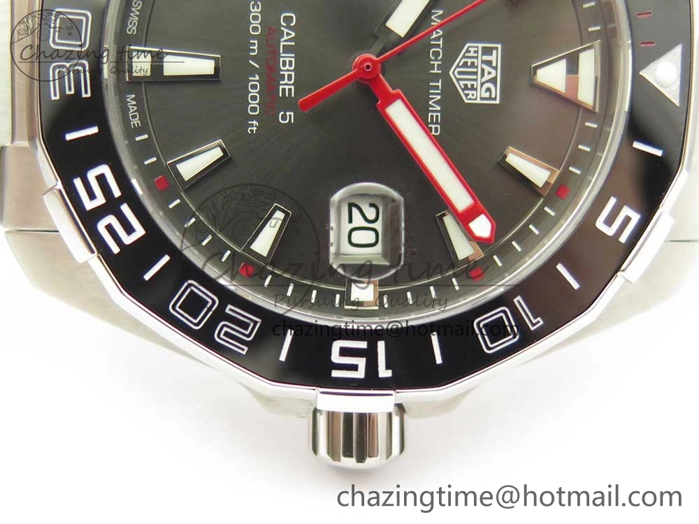Aquaracer English Premier League Limited 43mm SS GSF 1:1 Best Edition Gray Dial on SS Bracelet A2824