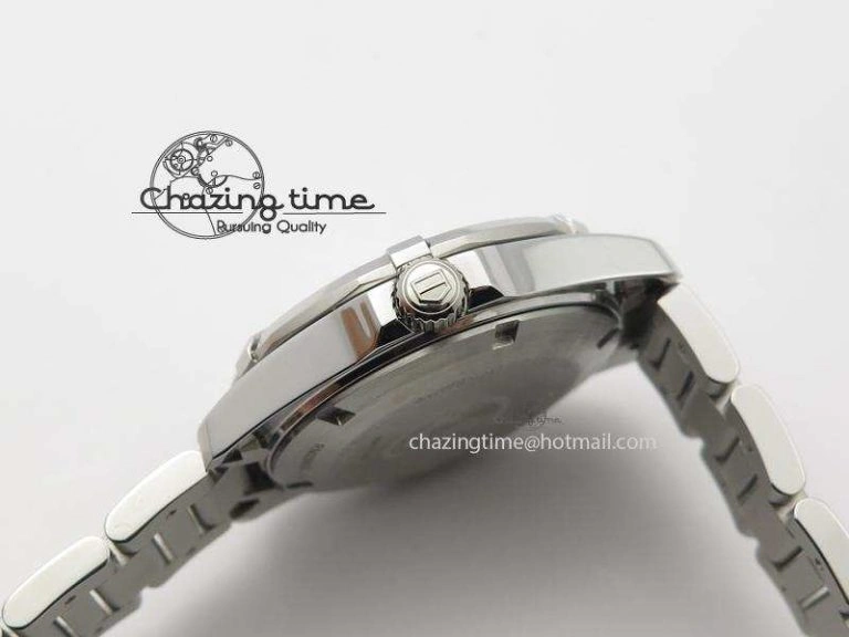 Aquaracer Ladies SS MOP White Diamond Markers Dial On SS Bracelet Swiss Quartz