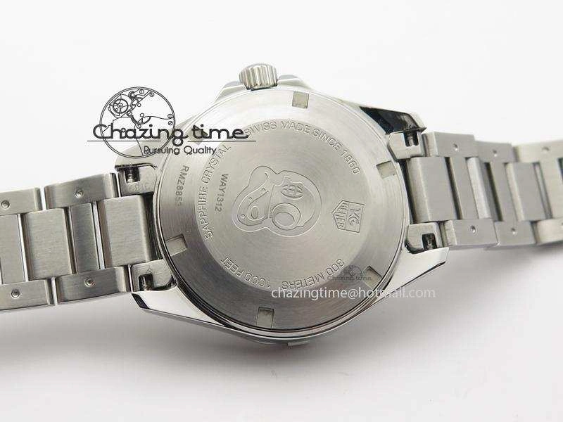 Aquaracer Ladies SS MOP White Diamond Markers Dial On SS Bracelet Swiss Quartz