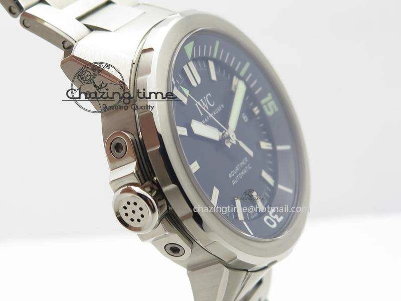 Aquatimer Automatic IW329002 V6F 1:1 Best Edition Black Dial On SS Bracelet MIYOTA 9015