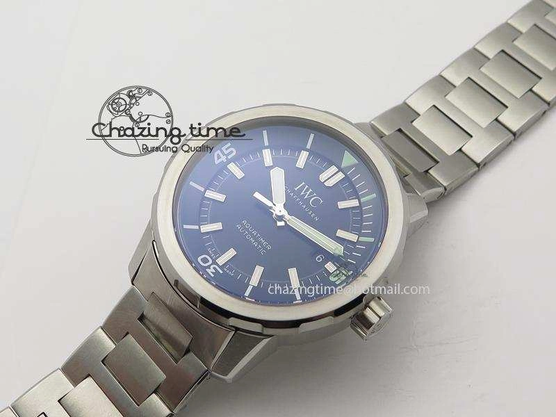 Aquatimer Automatic IW329002 V6F 1:1 Best Edition Black Dial On SS Bracelet MIYOTA 9015