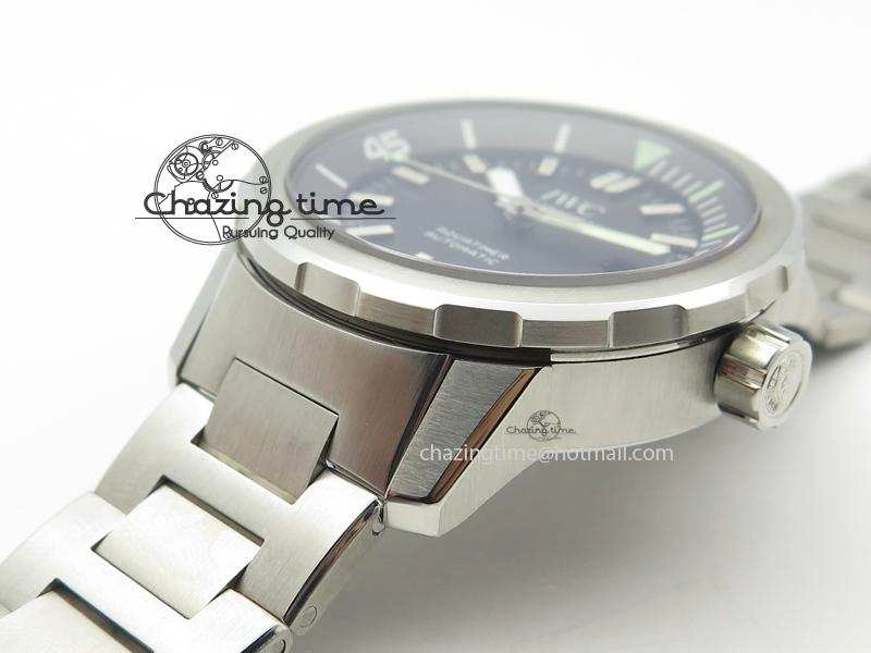 Aquatimer Automatic IW329002 V6F 1:1 Best Edition Black Dial On SS Bracelet MIYOTA 9015