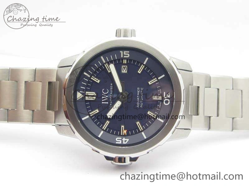 Aquatimer Automatic IW329004 V6F 1:1 Best Edition Blue Dial On SS Bracelet MIYOTA9015