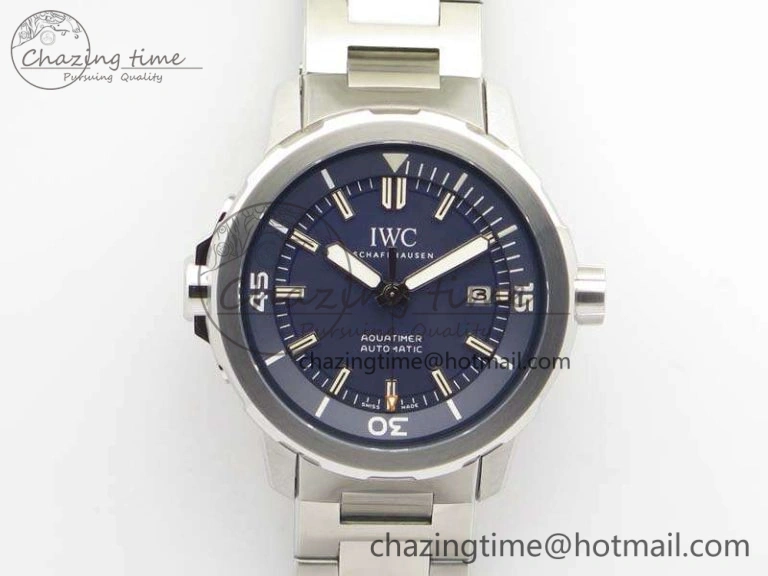 Aquatimer Automatic IW329004 V6F 1:1 Best Edition Blue Dial On SS Bracelet MIYOTA9015