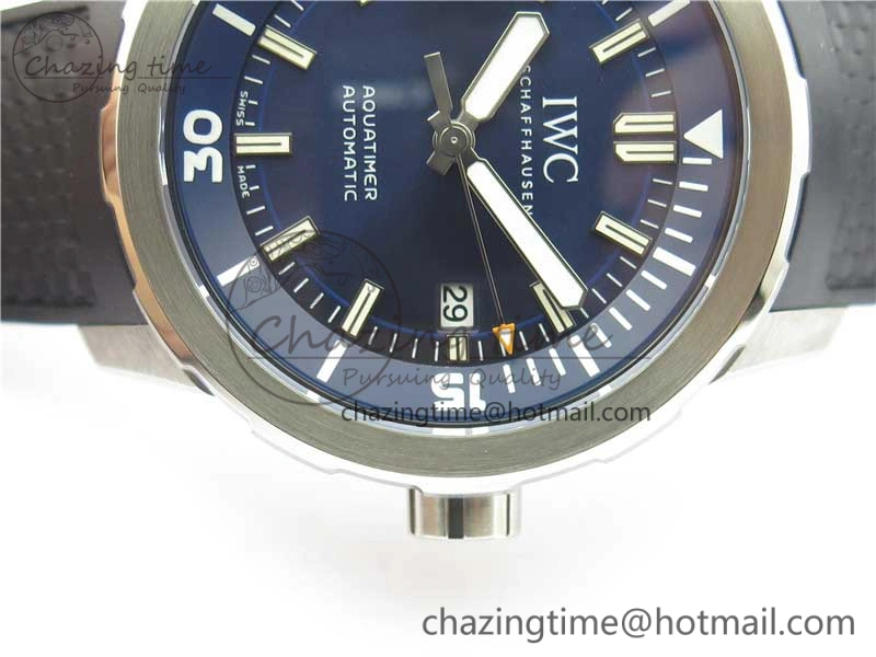 Aquatimer Automatic IW329004 V6F 1:1 Best Edition Blue Dial on Rubber Strap MIYOTA 9015