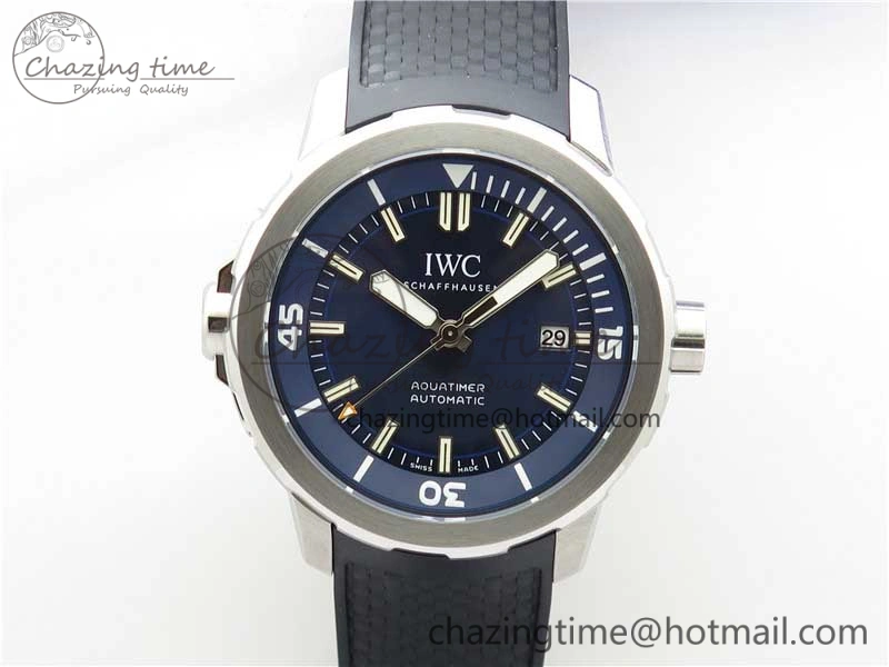 Aquatimer Automatic IW329004 V6F 1:1 Best Edition Blue Dial on Rubber Strap MIYOTA 9015