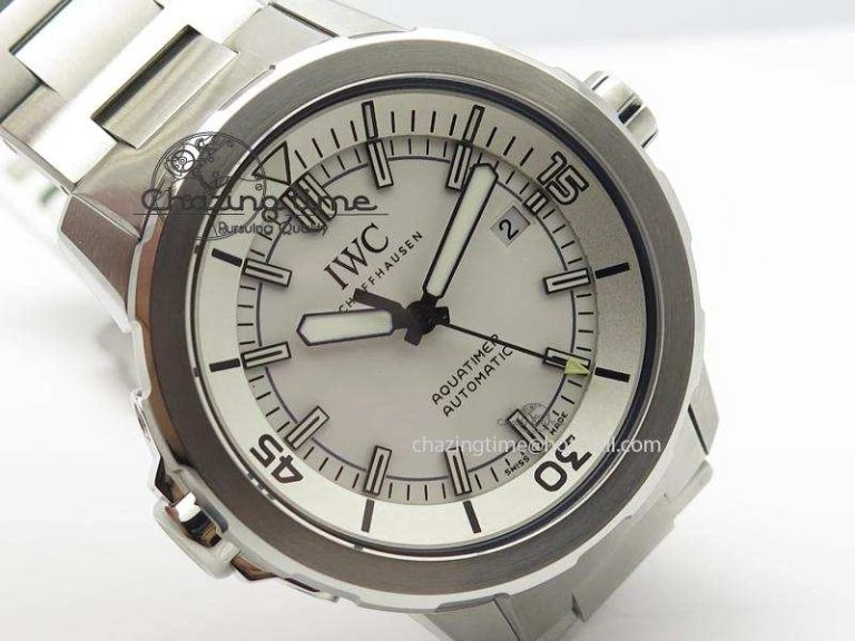 Aquatimer Automatic IW329004 V6F 1:1 Best Edition White Dial On SS Bracelet MIYOTA 9015