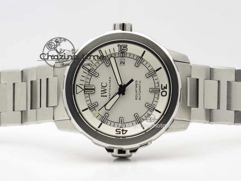 Aquatimer Automatic IW329004 V6F 1:1 Best Edition White Dial On SS Bracelet MIYOTA 9015
