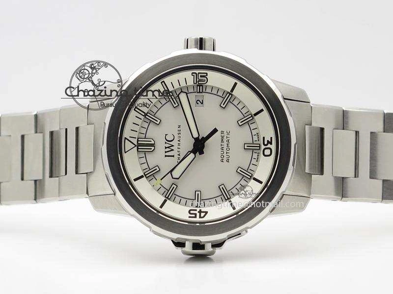 Aquatimer Automatic IW329004 V6F 1:1 Best Edition White Dial On SS Bracelet MIYOTA 9015