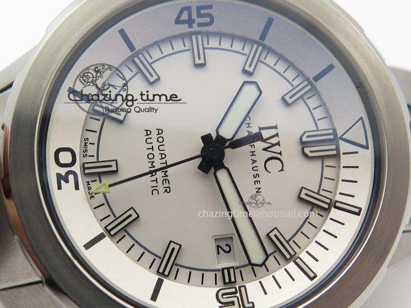 Aquatimer Automatic IW329004 V6F 1:1 Best Edition White Dial On SS Bracelet MIYOTA 9015