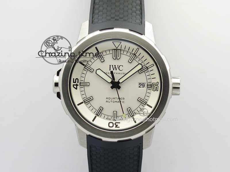 Aquatimer Automatic SS IW329003 V6F 1:1 Best Edition On Black Rubber Strap MIYOTA 9015