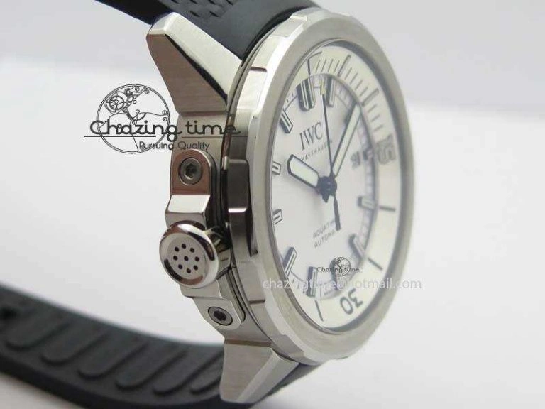 Aquatimer Automatic SS IW329003 V6F 1:1 Best Edition On Black Rubber Strap MIYOTA 9015
