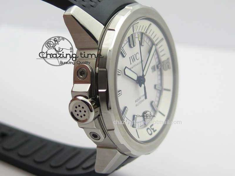 Aquatimer Automatic SS IW329003 V6F 1:1 Best Edition On Black Rubber Strap MIYOTA 9015