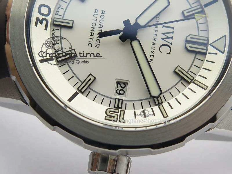 Aquatimer Automatic SS IW329003 V6F 1:1 Best Edition On Black Rubber Strap MIYOTA 9015