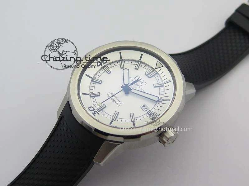 Aquatimer Automatic SS IW329003 V6F 1:1 Best Edition On Black Rubber Strap MIYOTA 9015