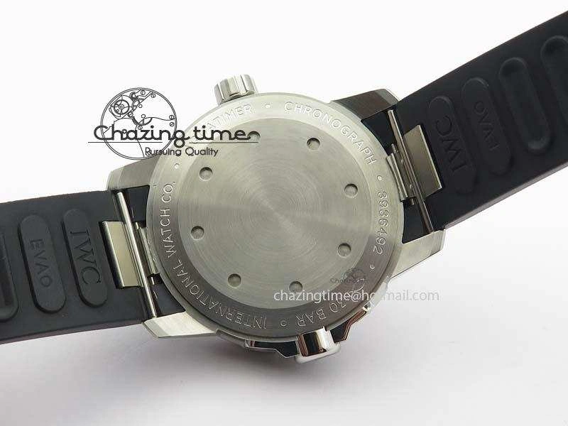 Aquatimer Automatic SS IW329003 V6F 1:1 Best Edition On Black Rubber Strap MIYOTA 9015