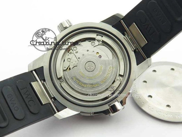 Aquatimer Automatic SS IW329003 V6F 1:1 Best Edition On Black Rubber Strap MIYOTA 9015