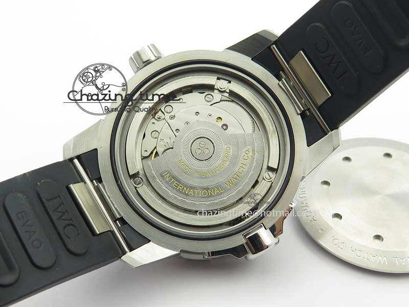 Aquatimer Automatic SS IW329003 V6F 1:1 Best Edition On Black Rubber Strap MIYOTA 9015