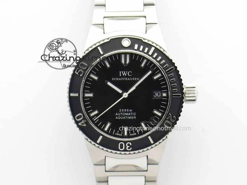 Aquatimer Automatic SS Noob Best Edition Black Dial On SS Bracelet A2824