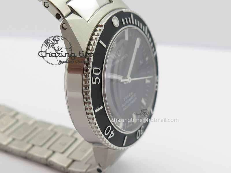 Aquatimer Automatic SS Noob Best Edition Black Dial On SS Bracelet A2824