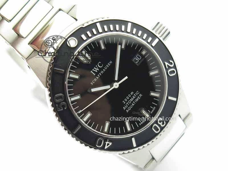 Aquatimer Automatic SS Noob Best Edition Black Dial On SS Bracelet A2824