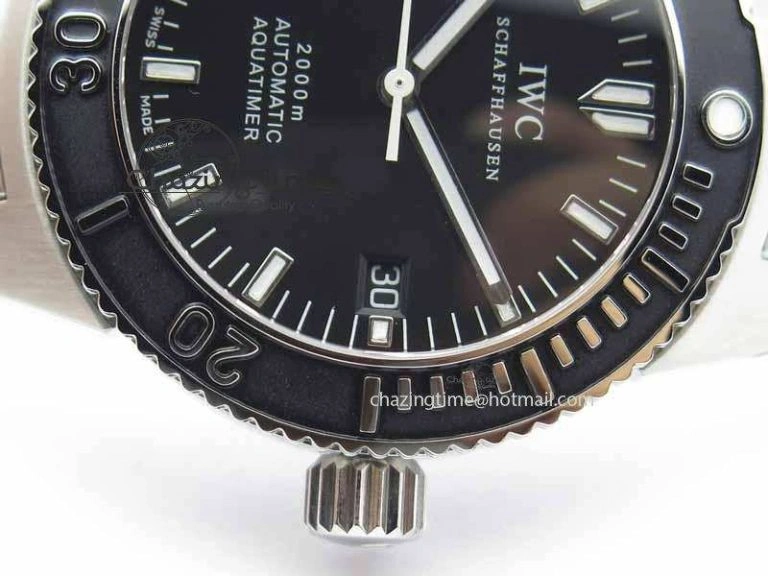 Aquatimer Automatic SS Noob Best Edition Black Dial On SS Bracelet A2824