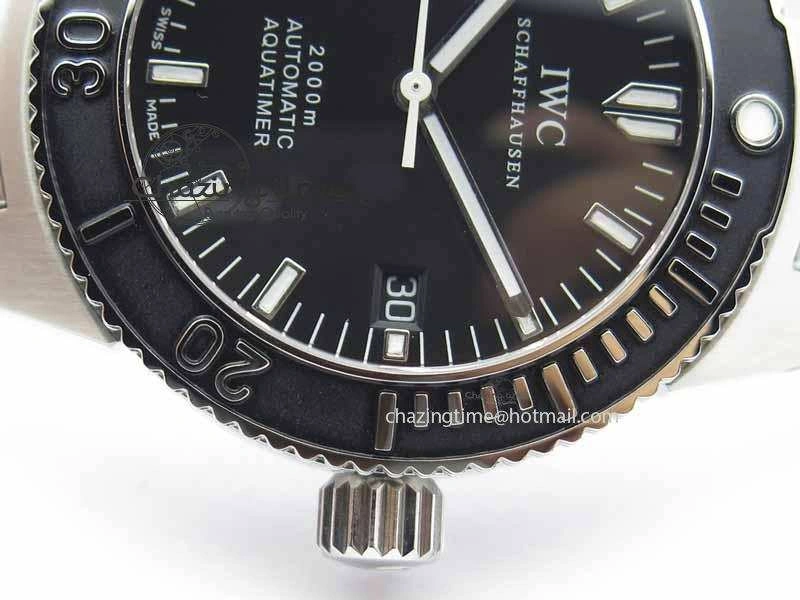 Aquatimer Automatic SS Noob Best Edition Black Dial On SS Bracelet A2824