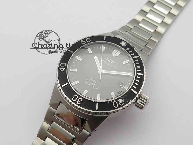 Aquatimer Automatic SS Noob Best Edition Black Dial On SS Bracelet A2824