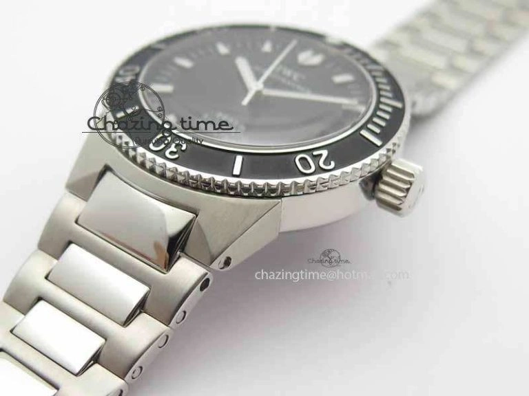 Aquatimer Automatic SS Noob Best Edition Black Dial On SS Bracelet A2824