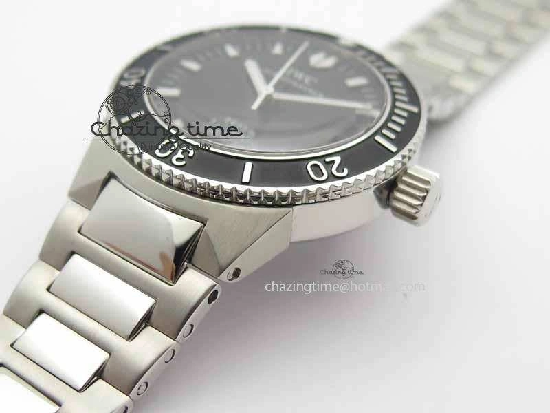 Aquatimer Automatic SS Noob Best Edition Black Dial On SS Bracelet A2824
