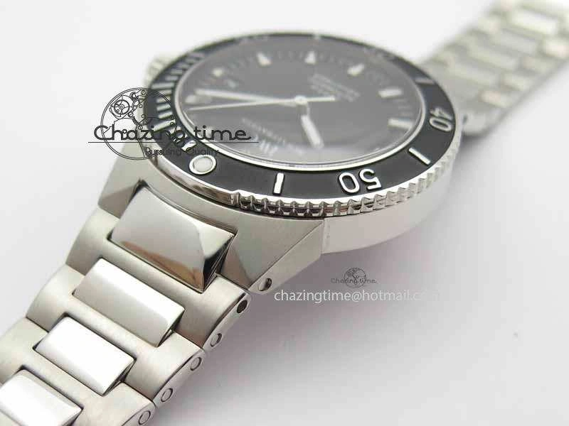 Aquatimer Automatic SS Noob Best Edition Black Dial On SS Bracelet A2824