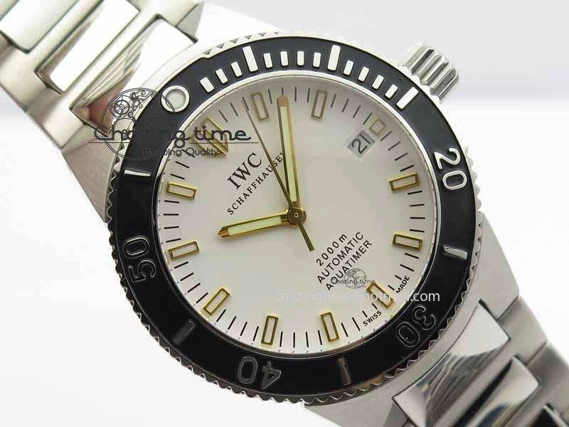 Aquatimer Automatic SS Noob Best Edition White Dial On SS Bracelet A2824