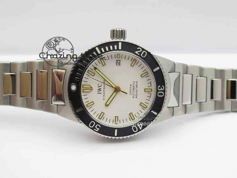 Aquatimer Automatic SS Noob Best Edition White Dial On SS Bracelet A2824