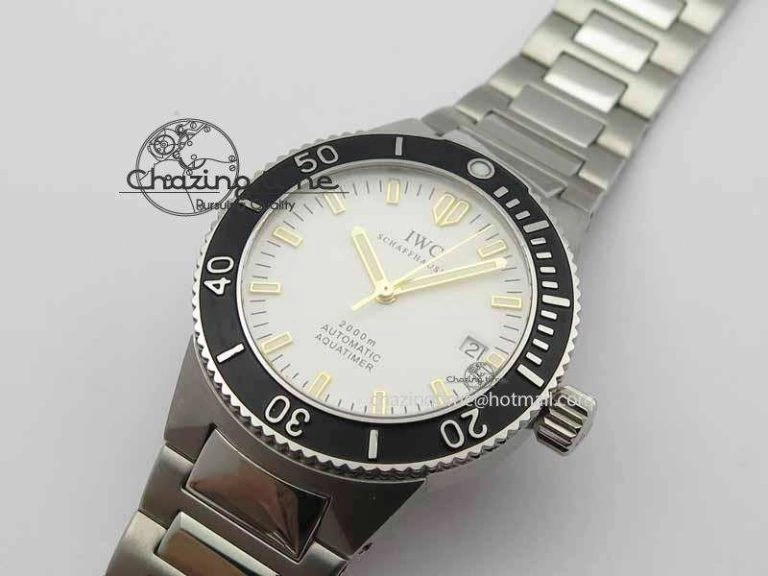 Aquatimer Automatic SS Noob Best Edition White Dial On SS Bracelet A2824