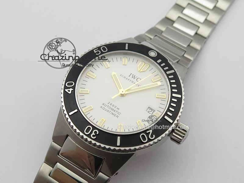 Aquatimer Automatic SS Noob Best Edition White Dial On SS Bracelet A2824