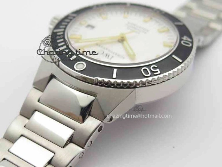 Aquatimer Automatic SS Noob Best Edition White Dial On SS Bracelet A2824