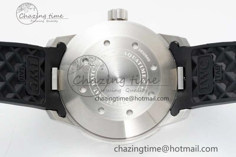 Aquatimer Automatic SS RSF 1:1 Best Edition Black Yellow Dial on Black Rubber Strap A2892