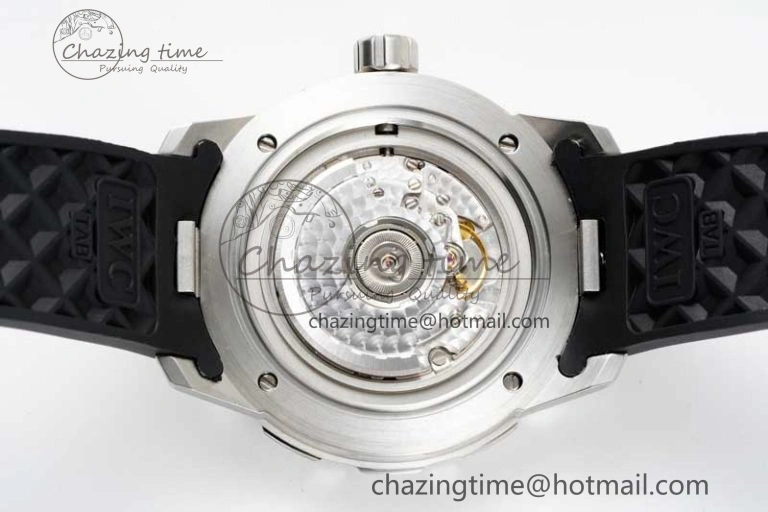 Aquatimer Automatic SS RSF 1:1 Best Edition Black Yellow Dial on Black Rubber Strap A2892