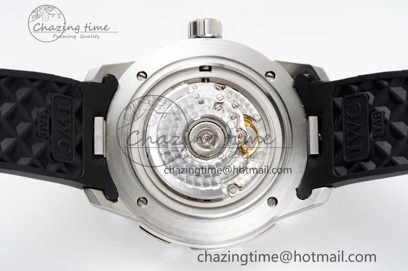 Aquatimer Automatic SS RSF 1:1 Best Edition Black Yellow Dial on Black Rubber Strap A2892