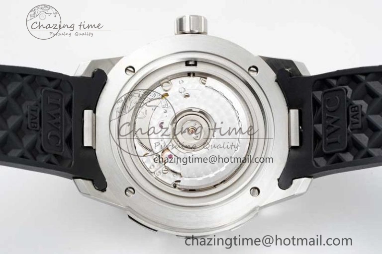 Aquatimer Automatic SS RSF 1:1 Best Edition Black Yellow Dial on Black Rubber Strap A2892