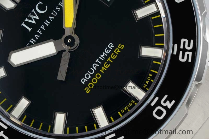 Aquatimer Automatic SS RSF 1:1 Best Edition Black Yellow Dial on SS Bracelet A2892