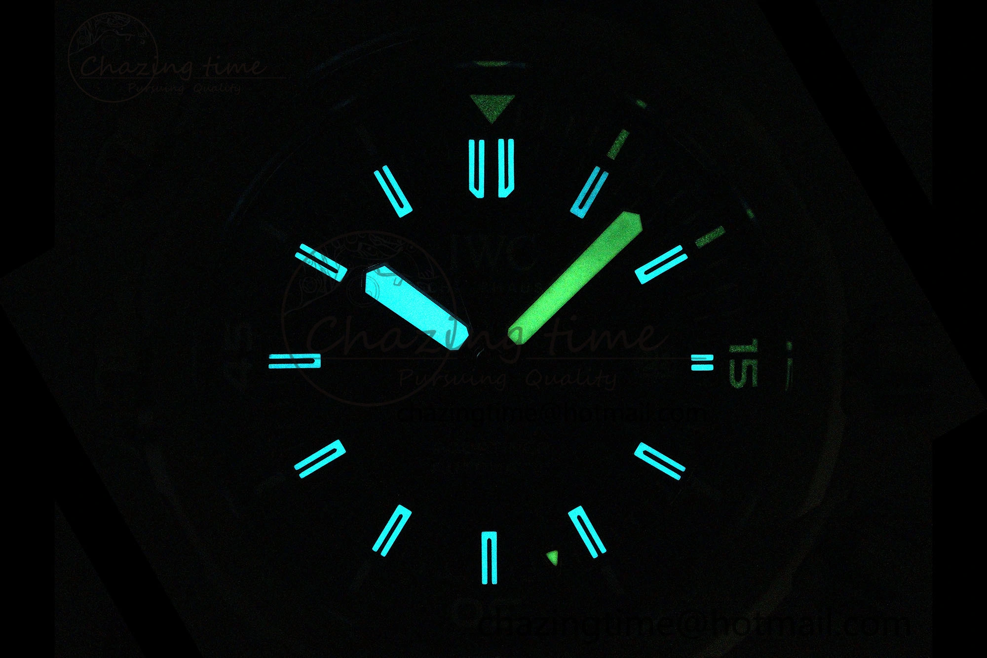 Aquatimer Automatic SS RSF 1:1 Best Edition Blue Dial on Blue Rubber Strap A2892