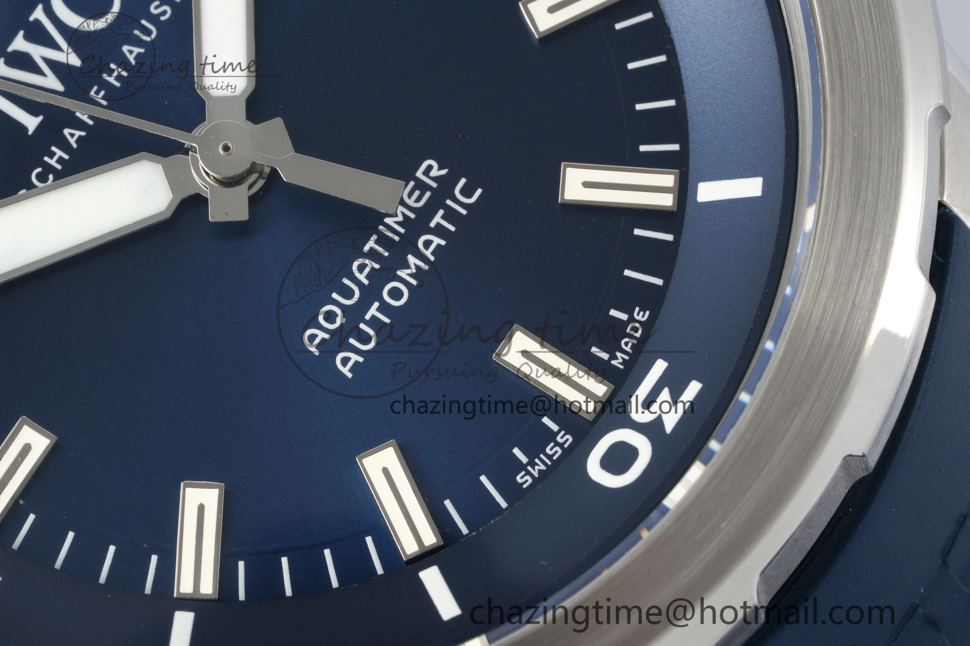 Aquatimer Automatic SS RSF 1:1 Best Edition Blue Dial on Blue Rubber Strap A2892