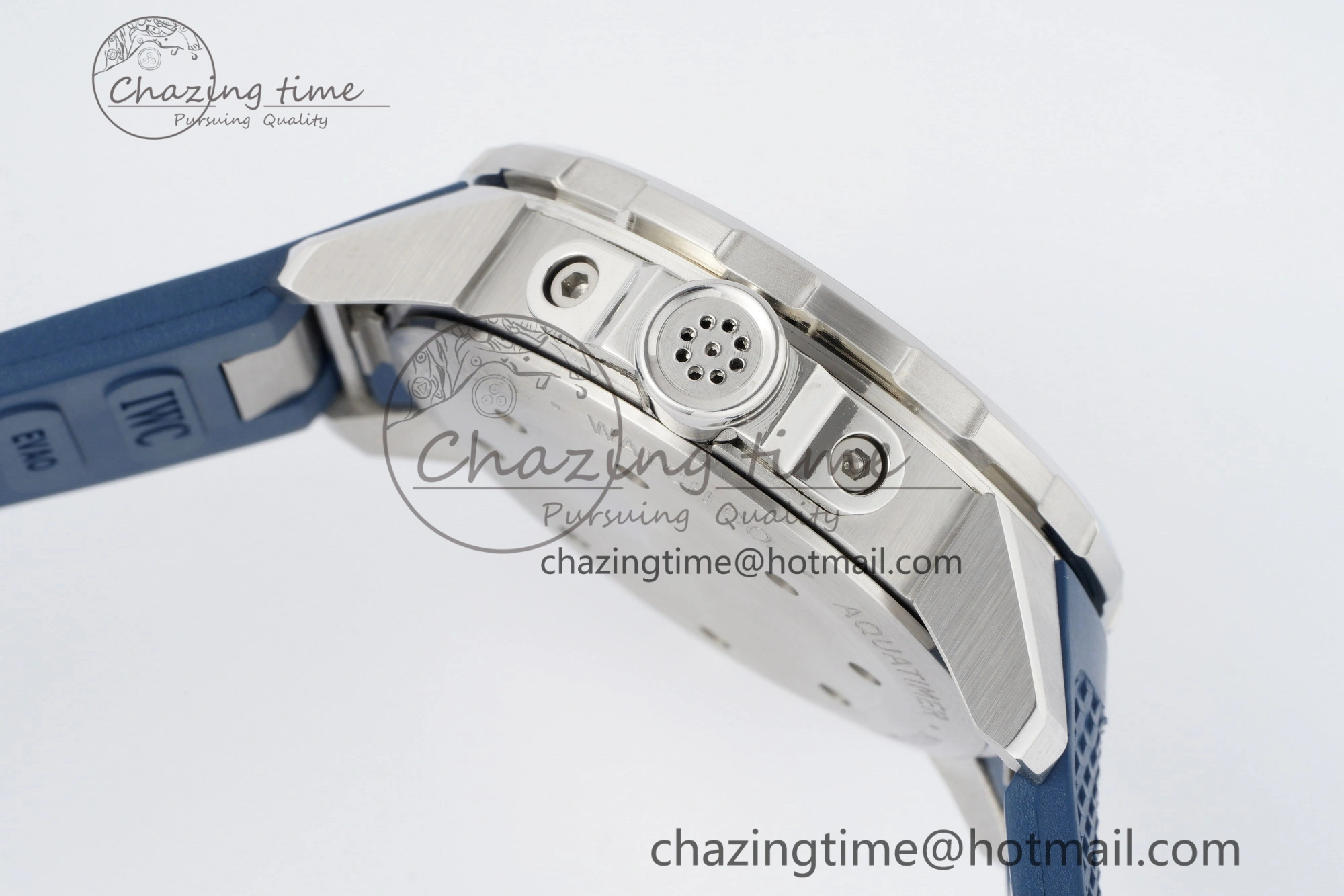Aquatimer Automatic SS RSF 1:1 Best Edition Blue Dial on Blue Rubber Strap A2892