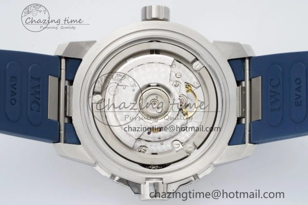 Aquatimer Automatic SS RSF 1:1 Best Edition Blue Dial on Blue Rubber Strap A2892